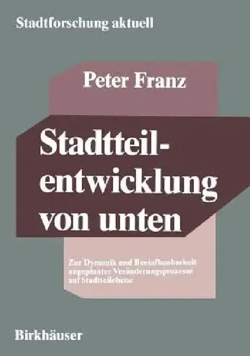 Cover of Stadtteilentwicklung Von Unten