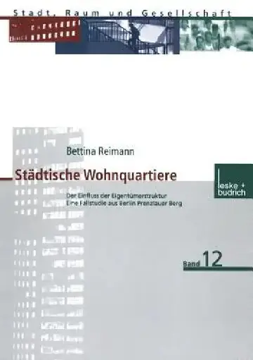 Cover of Städtische Wohnquartiere
