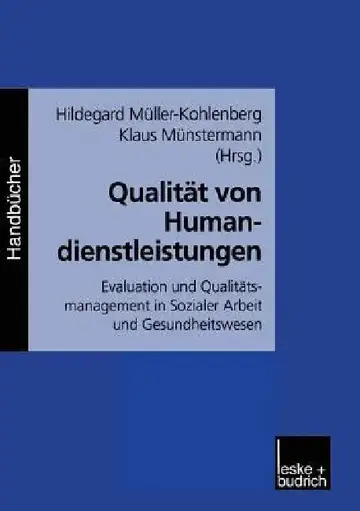 Cover of Qualität Von Humandienstleistungen