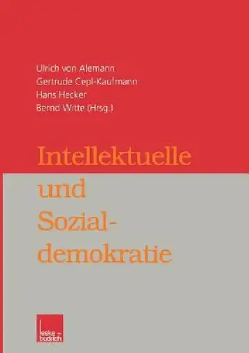 Cover of Intellektuelle Und Sozialdemokratie