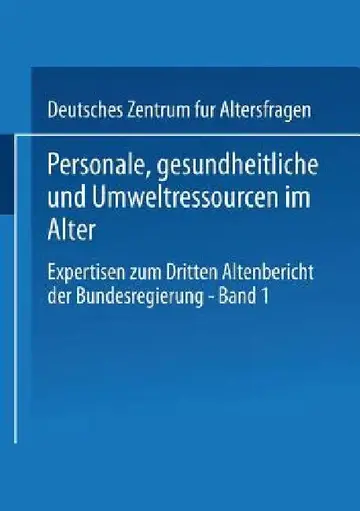 Cover of Personale, Gesundheitliche Und Umweltressourcen Im Alter