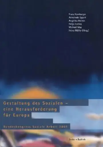 Cover of Gestaltung Des Sozialen -- Eine Herausforderung Für Europa