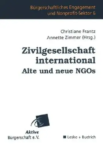 Cover of Zivilgesellschaft International Alte Und Neue NGOs