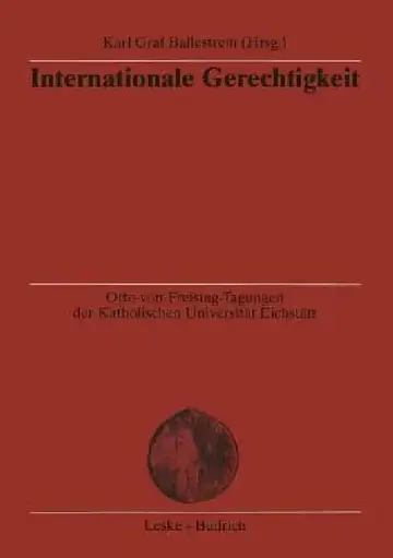 Cover of Internationale Gerechtigkeit