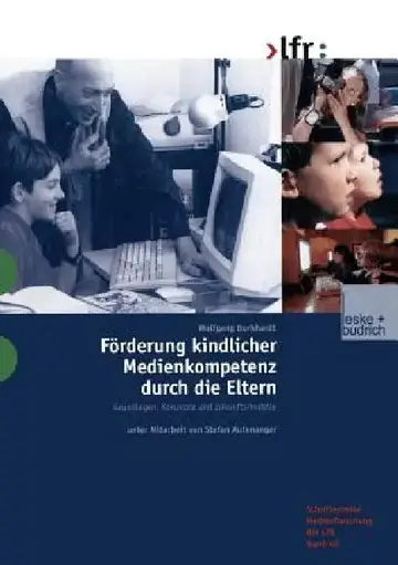 Cover of Förderung Kindlicher Medienkompetenz Durch Die Eltern