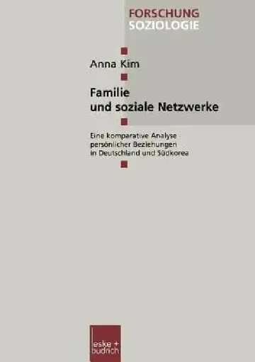 Cover of Familie Und Soziale Netzwerke