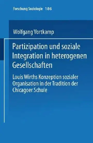 Cover of Partizipation Und Soziale Integration in Heterogenen Gesellschaften