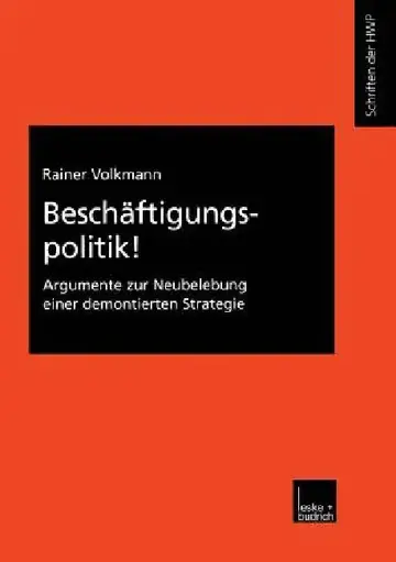 Cover of Beschäftigungspolitik!