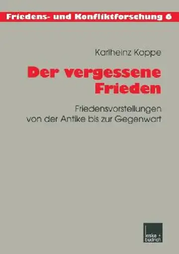 Cover of Der Vergessene Frieden