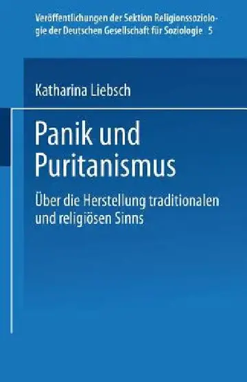 Cover of Panik Und Puritanismus