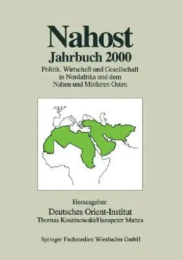 Cover of Nahost Jahrbuch 2000