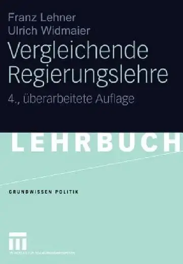 Cover of Vergleichende Regierungslehre