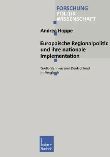 Cover of Europäische Regionalpolitik Und Ihre Nationale Implementation