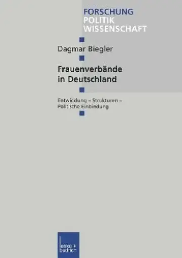 Cover of Frauenverbände in Deutschland