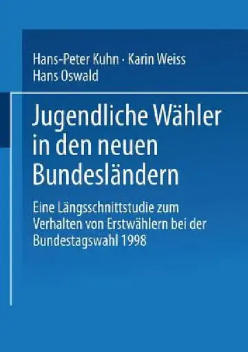 Cover of Jugendliche Wähler in Den Neuen Bundesländern