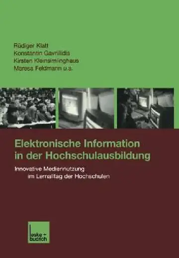 Cover of Elektronische Information in Der Hochschulausbildung