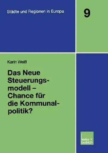 Cover of Das Neue Steuerungsmodell -- Chance Für Die Kommunalpolitik?