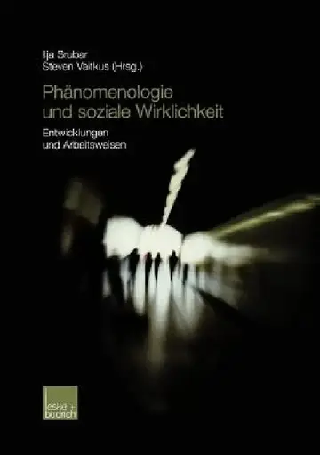 Cover of Phänomenologie Und Soziale Wirklichkeit