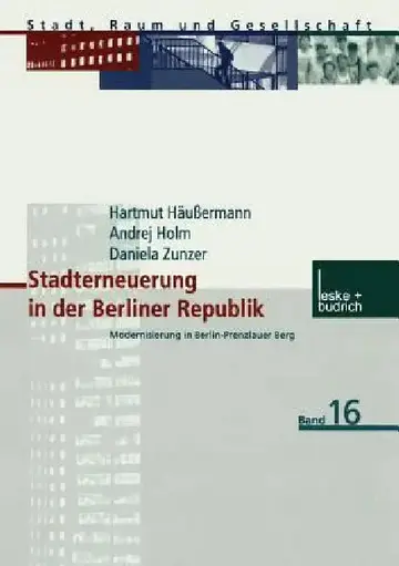 Cover of Stadterneuerung in Der Berliner Republik