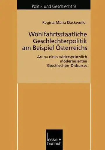 Cover of Wohlfahrtsstaatliche Geschlechterpolitik Am Beispiel Österreichs