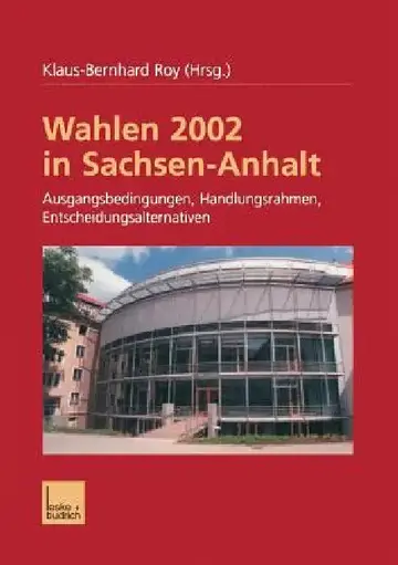 Cover of Wahlen 2002 in Sachsen-Anhalt