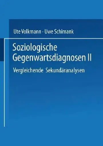 Cover of Soziologische Gegenwartsdiagnosen II