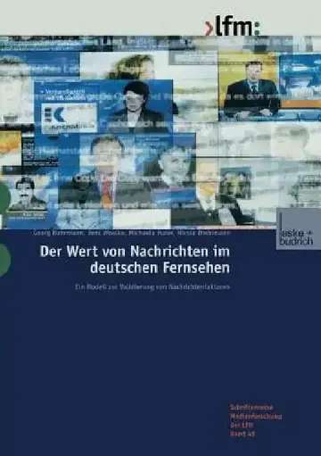 Cover of Der Wert Von Nachrichten Im Deutschen Fernsehen