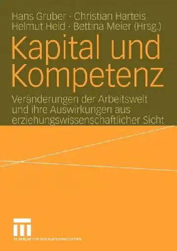 Cover of Kapital Und Kompetenz