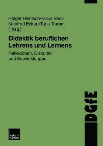 Cover of Didaktik Beruflichen Lehrens Und Lernens