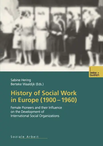 Cover of History of Social Work in Europe (1900–1960)