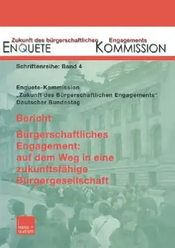 Cover of Bericht. Bürgerschaftliches Engagement