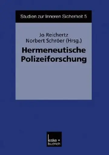 Cover of Hermeneutische Polizeiforschung