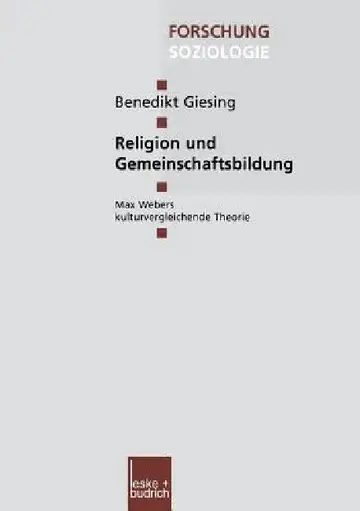 Cover of Religion Und Gemeinschaftsbildung