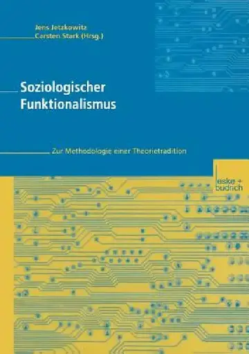 Cover of Soziologischer Funktionalismus