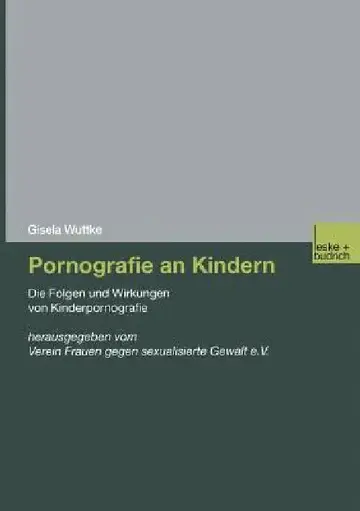 Cover of Pornografie an Kindern