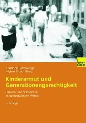 Cover of Kinderarmut Und Generationengerechtigkeit