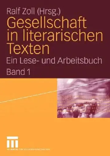 Cover of Gesellschaft in Literarischen Texten