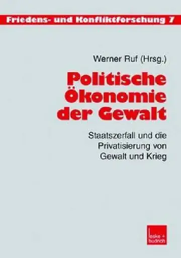 Cover of Politische Ökonomie Der Gewalt