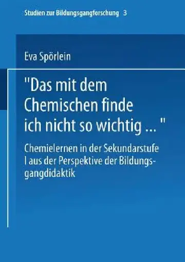 Cover of Das Mit Dem Chemischen Finde Ich Nicht So Wichtig...