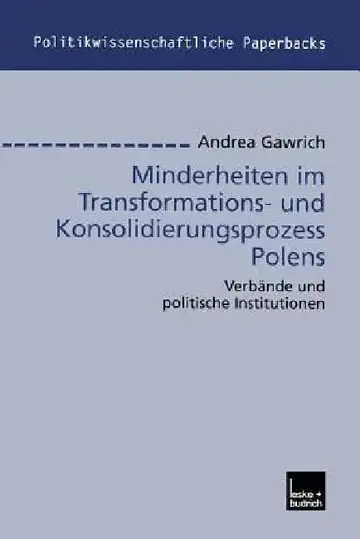 Cover of Minderheiten Im Transformations- Und Konsolidierungsprozess Polens