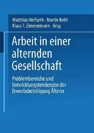 Cover of Arbeit in Einer Alternden Gesellschaft
