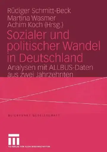Cover of Sozialer Und Politischer Wandel in Deutschland