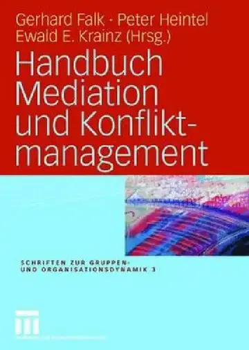 Cover of Handbuch Mediation Und Konfliktmanagement