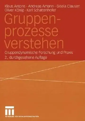Cover of Gruppenprozesse Verstehen