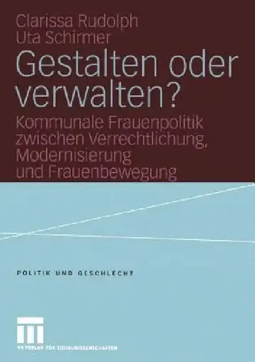 Cover of Gestalten Oder Verwalten?