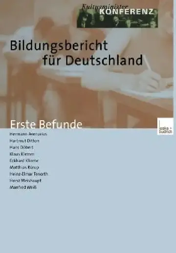Cover of Bildungsbericht Für Deutschland