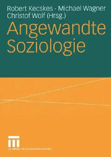 Cover of Angewandte Soziologie