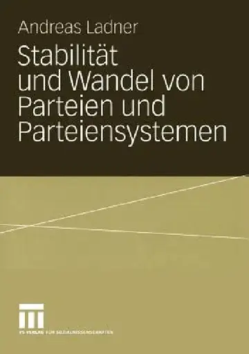 Cover of Stabilität Und Wandel Von Parteien Und Parteiensystemen