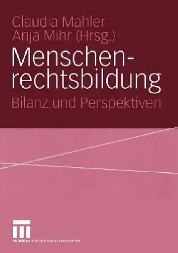 Cover of Menschenrechtsbildung