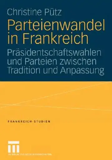 Cover of Parteienwandel in Frankreich